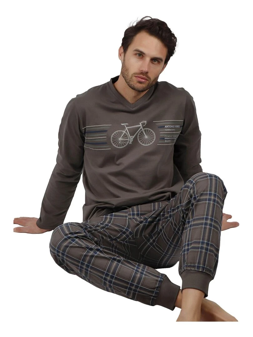 Pyjama pantalon et haut Velo Antonio Miro   Gris