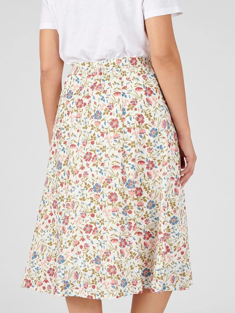 Jupe maille crêpe   Damart   Blanc Ecru