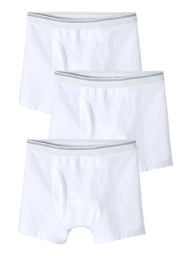 Lot de 3 boxers ouverts Damart Blanc