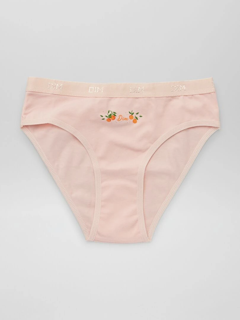 Lot de 3 culottes 'DIM'   Orange/rose
