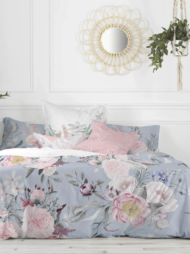 Housse de couette Soft bouquet "Happyfriday"   Blanc