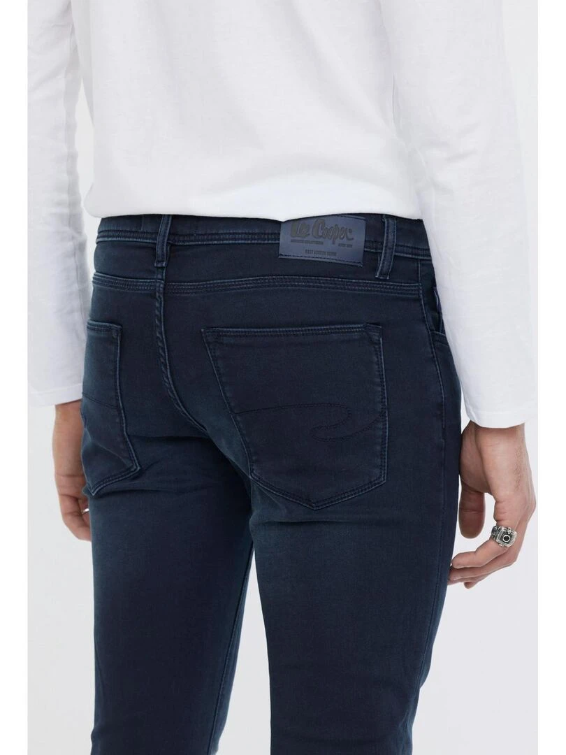 Lee Cooper   Jean coton slim LC128ZP   Bleu foncé