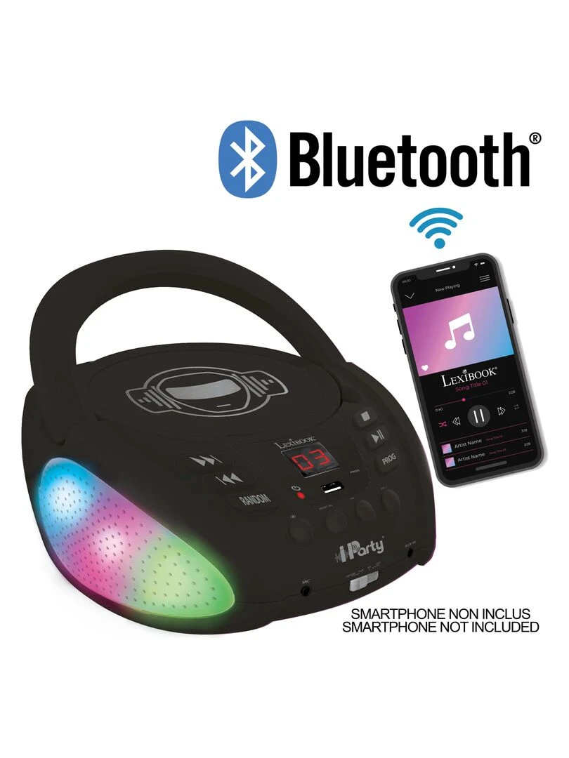 Iparty Bluetooth Light Cd Player With Usb   N/A