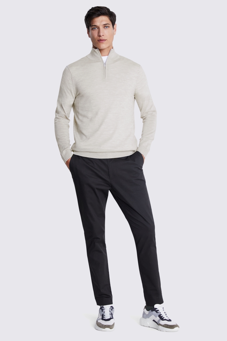 Light Grey Cashmere Crew Neck Jumper   Buy Online at Moss