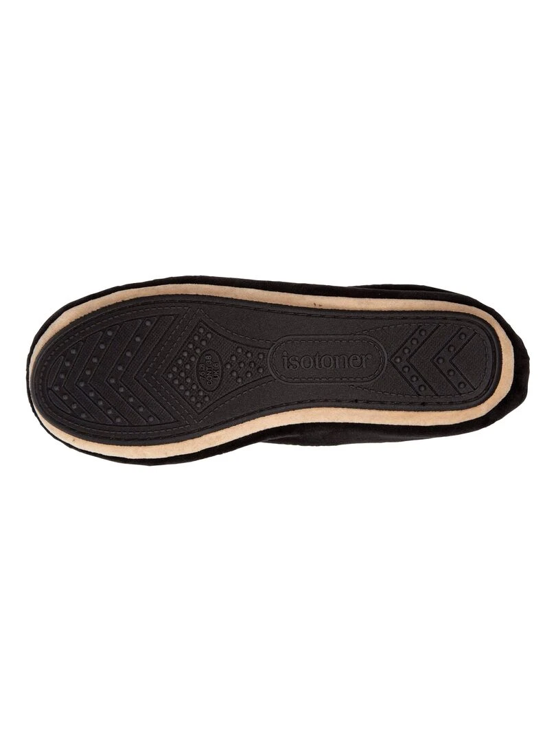Chaussons ballerines Femme noeud précieux Noir   Noir