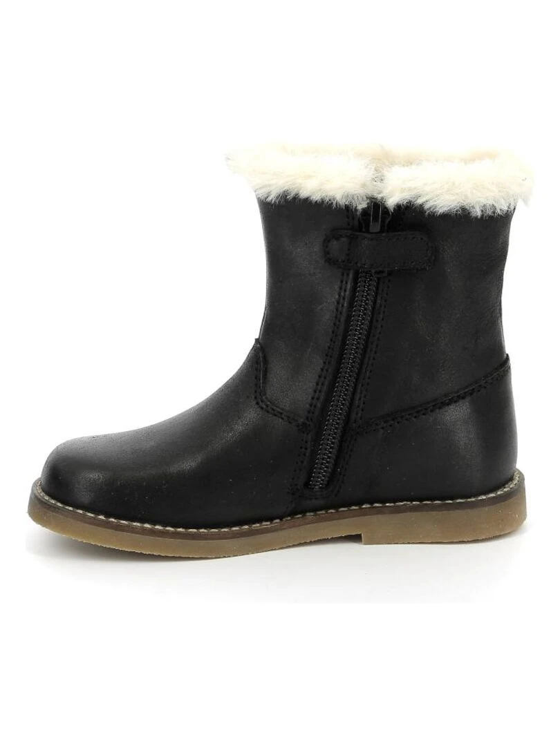 Boots Cuir Sacho   Noir
