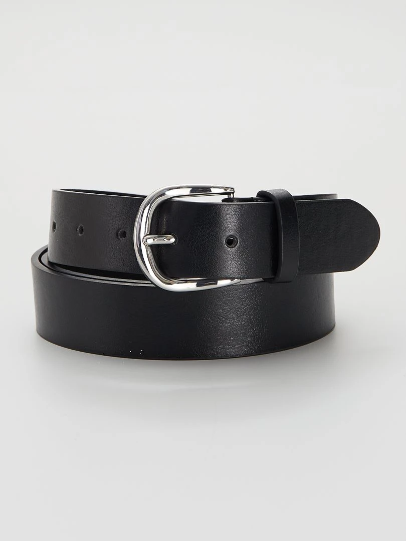 Ceinture basique en simili noir