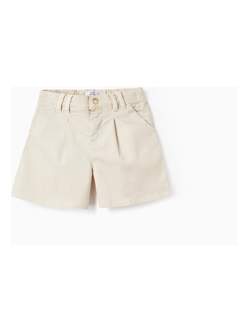 Shorts en sergé de coton pour fille ATLANTIC COMPANY Beige clair