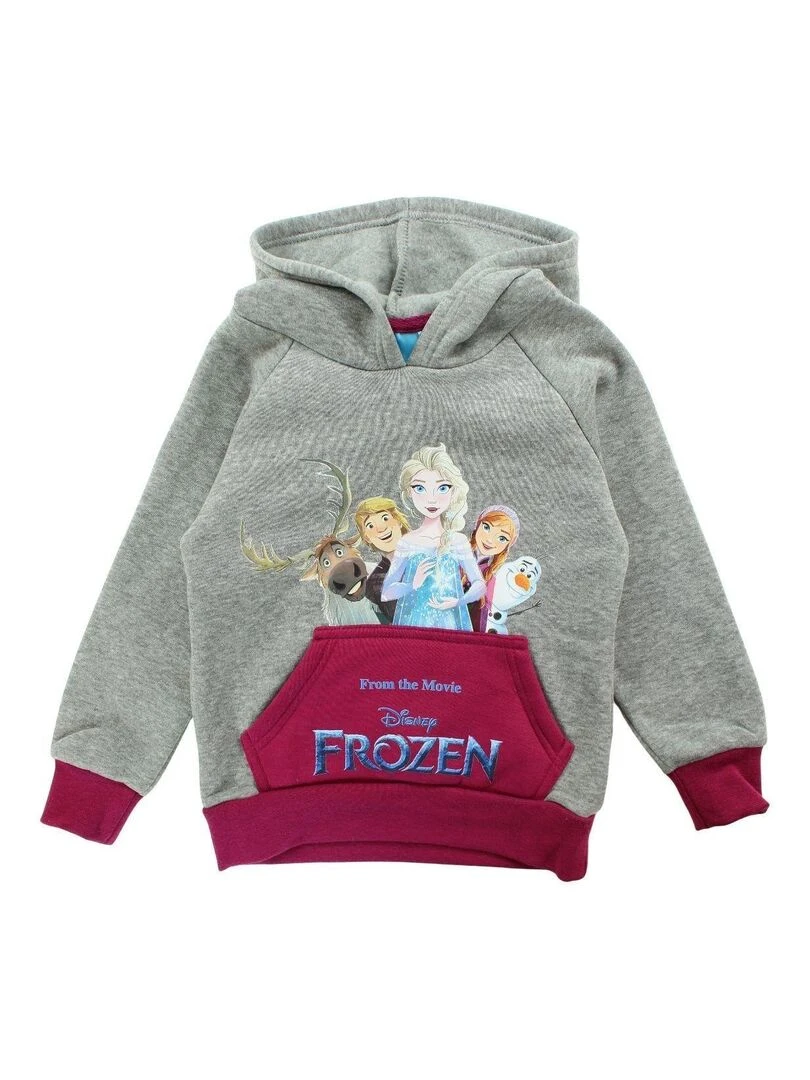 Disney Sweat fille imprimé La Reine Des Neiges Gris