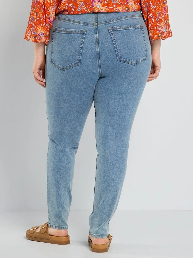 Jean slim à taille haute   L32   Triple stone