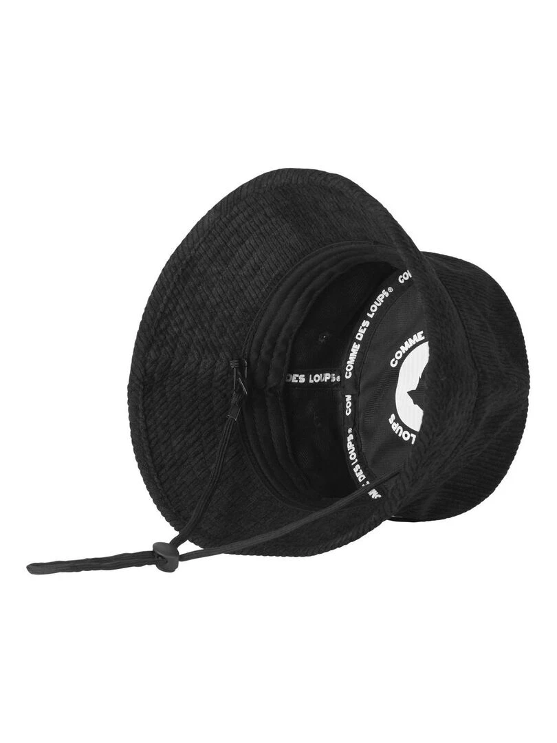 Bob uni en coton Velours Comme Des Loups   Noir