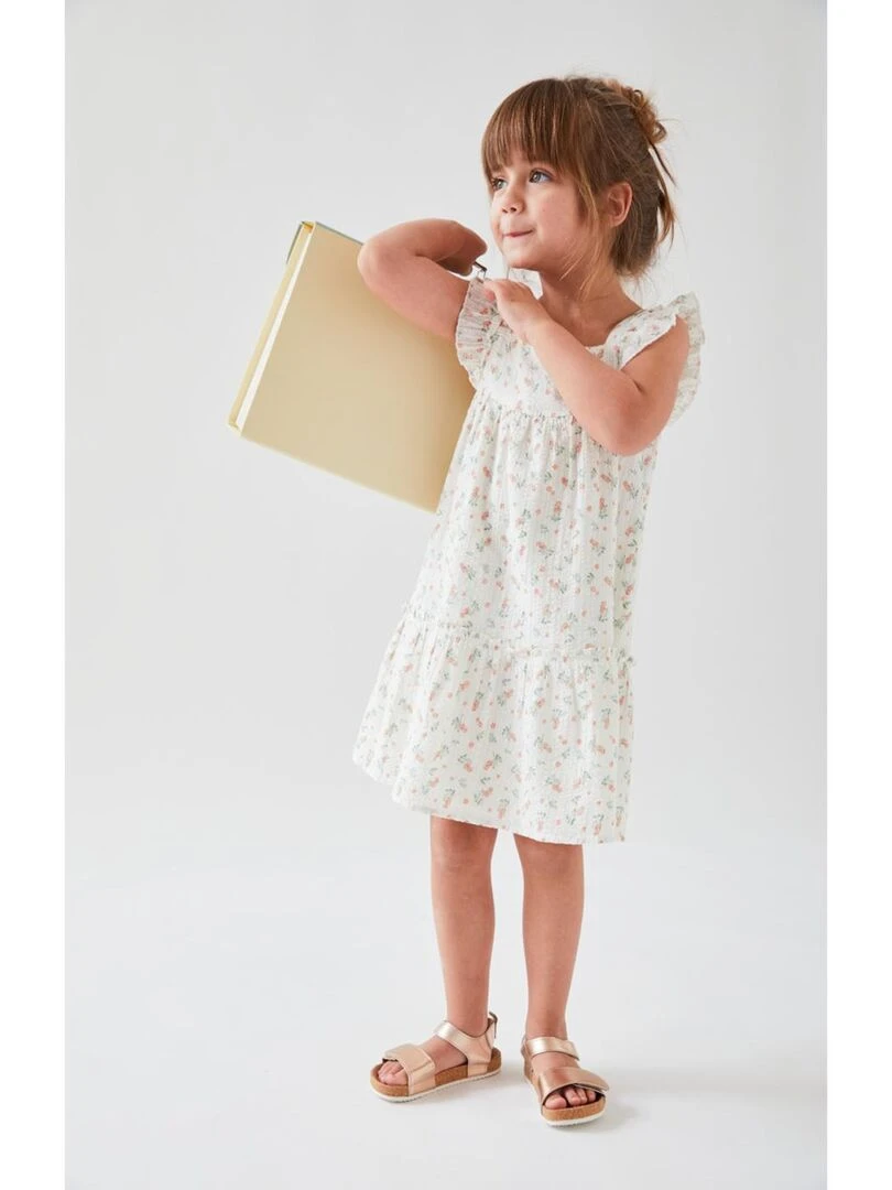 Robe évasée fleurie    Noukie's   Blanc