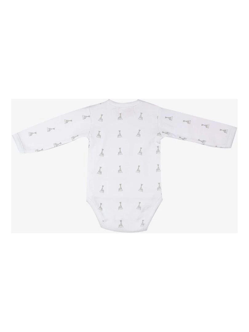Body Manches Longues Blanc Sophie La Girafe (3 Mois)   Blanc