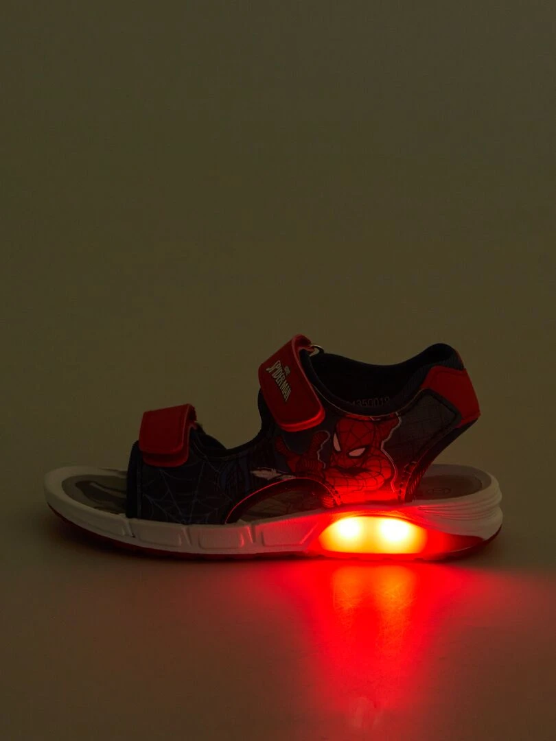 Sandales scratchées 'Spiderman'   Bleu/rouge