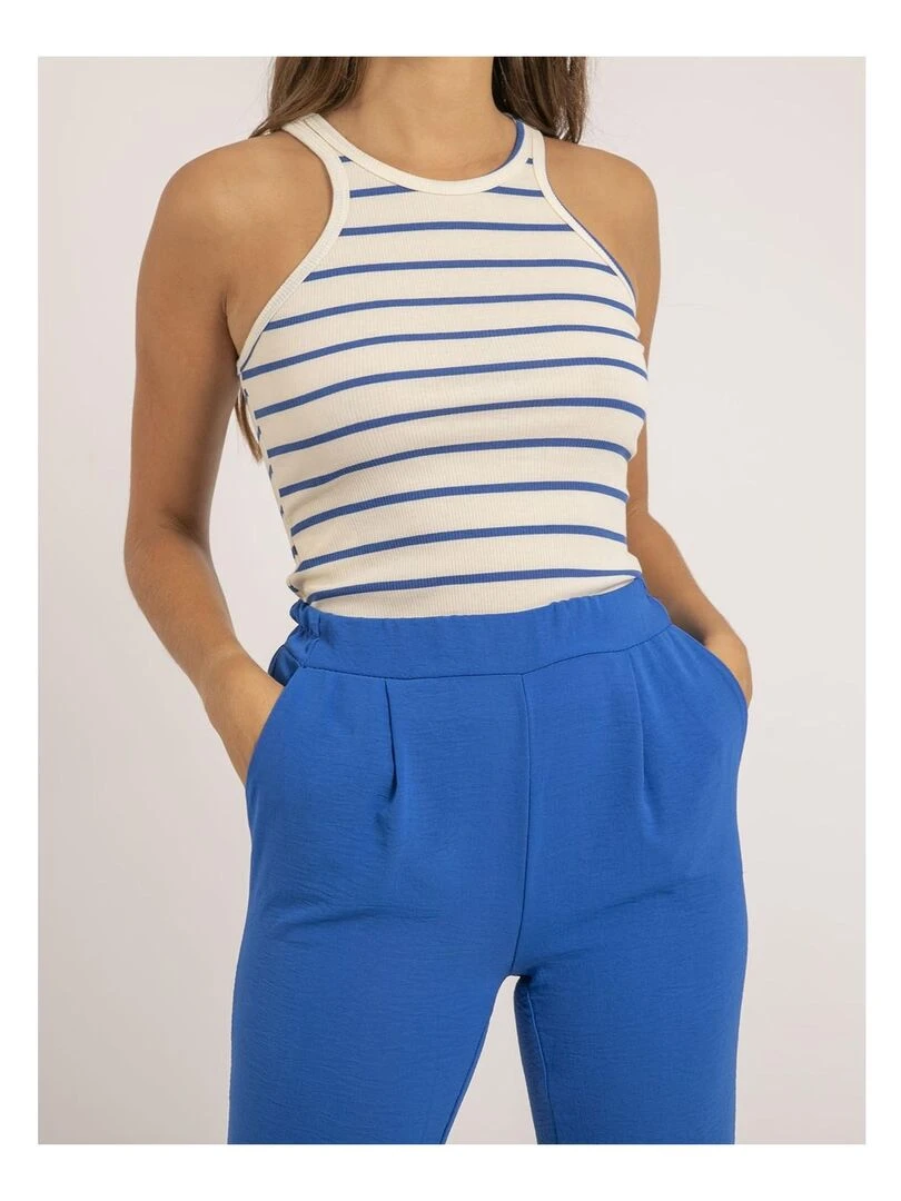 Pantalon EMALINE   Bleu roi