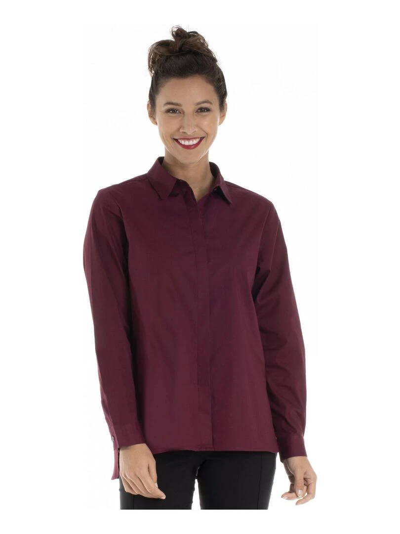 Chemise col classique ANDREA Gérard Pasquier Bordeaux