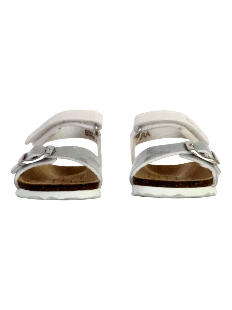 Sandale Cuir Enfant Geox Chalki B922RA 000NF   Blanc