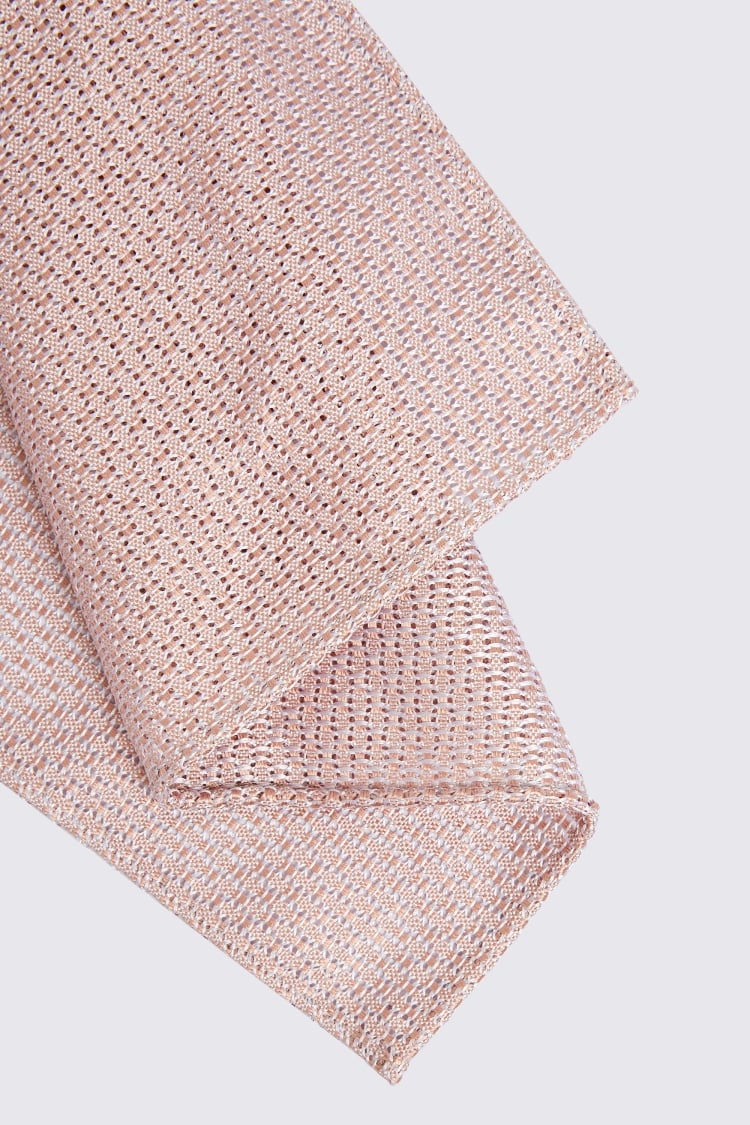 Dusty Pink Grenadine Pocket Square