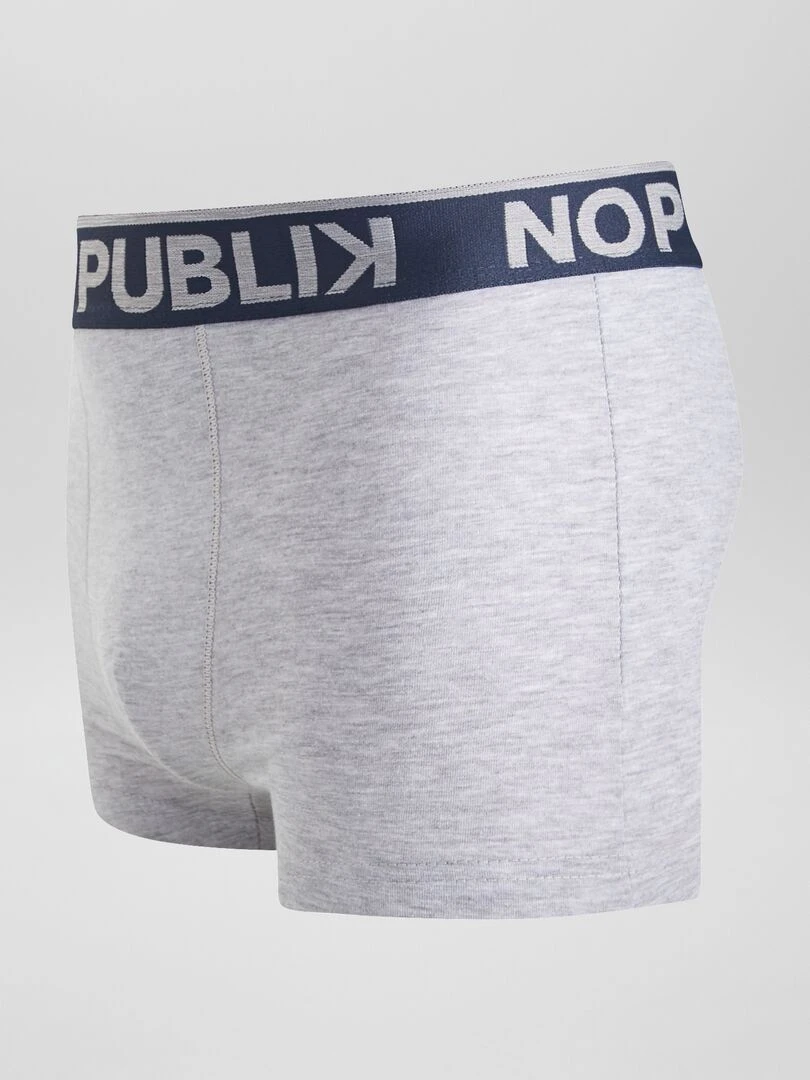 Lot de 3 boxers 'No Publik'   Rose