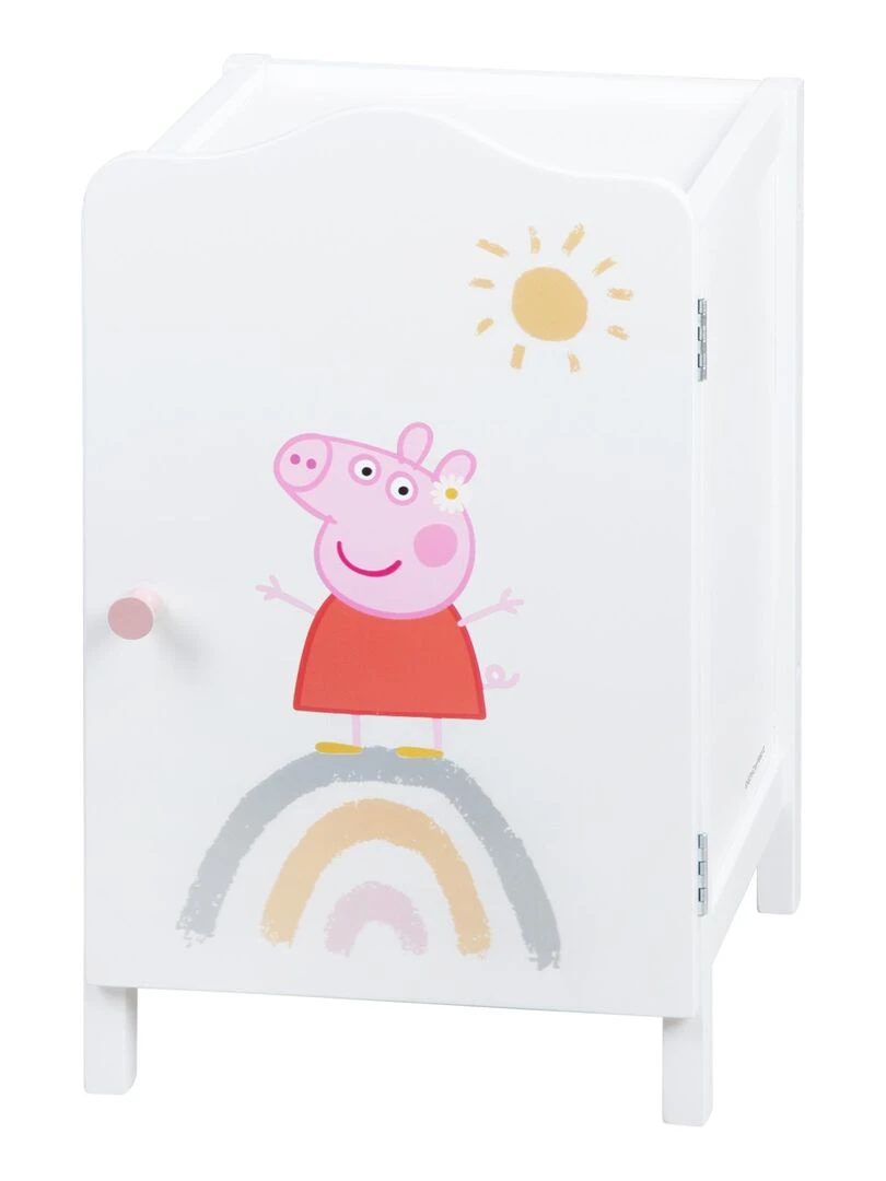 ROBA Armoire pour Vêtements de Poupée en Bois Peppa Pig   Motif Arc en ciel   N/A