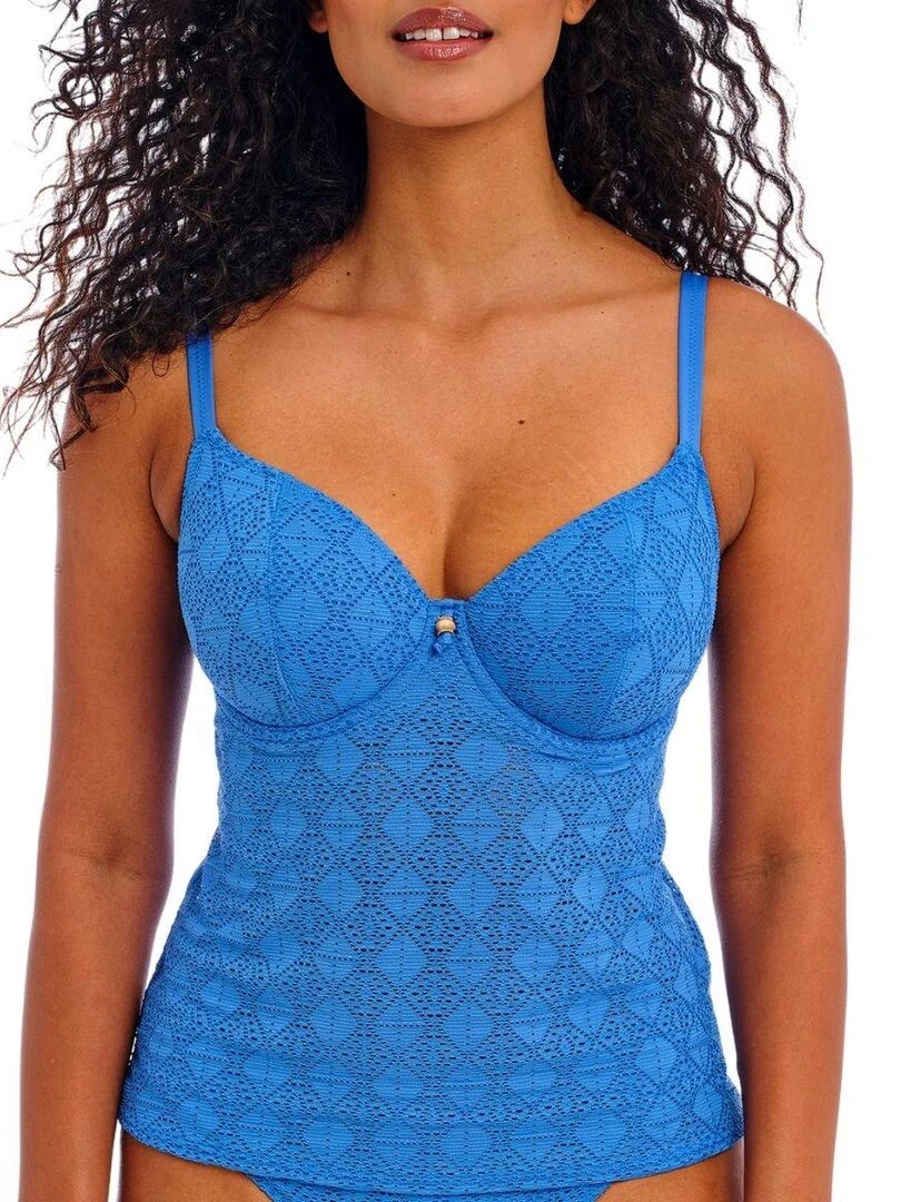 Haut de maillot de bain Tankini Nomad Nights Bleu