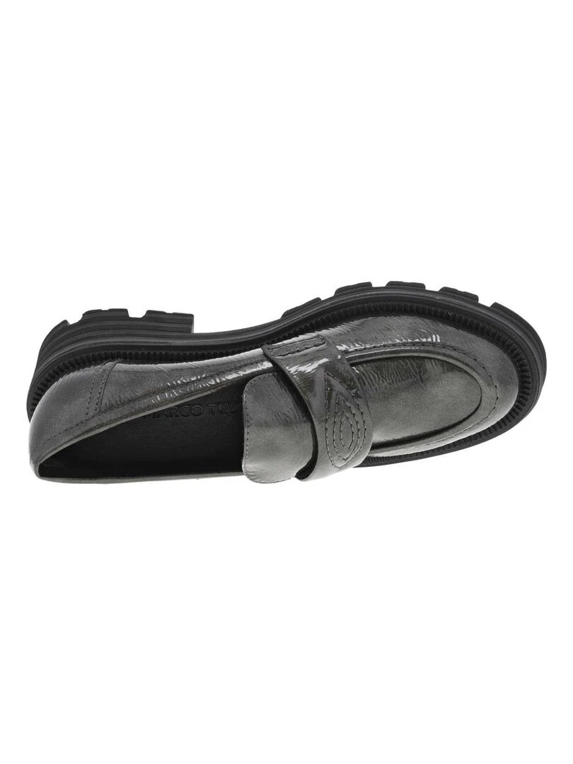 MARCO TOZZI   Mocassins talon compensé bas   Gris