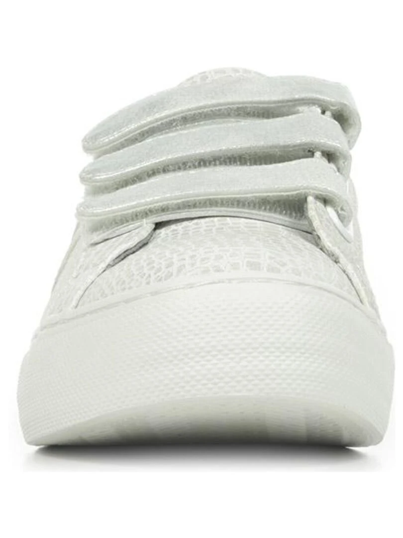 Baskets No Name Arcade Straps Side   Blanc