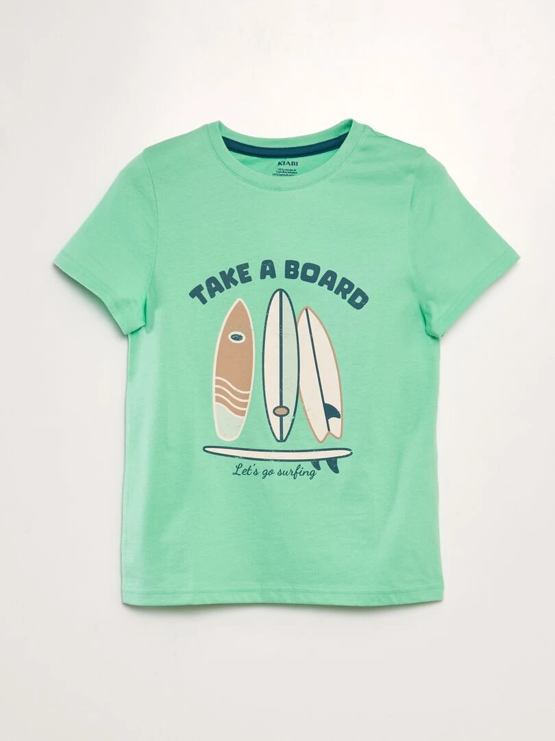 T shirt imprimé Vert pomme