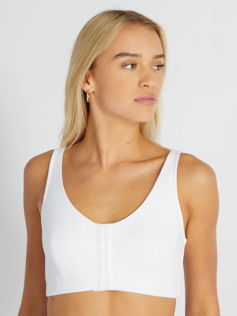 Brassière post opératoire blanc