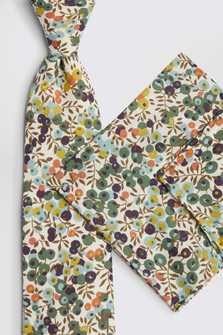 Sage Berry Tie Made with Liberty Fabric   Buy Online at Moss