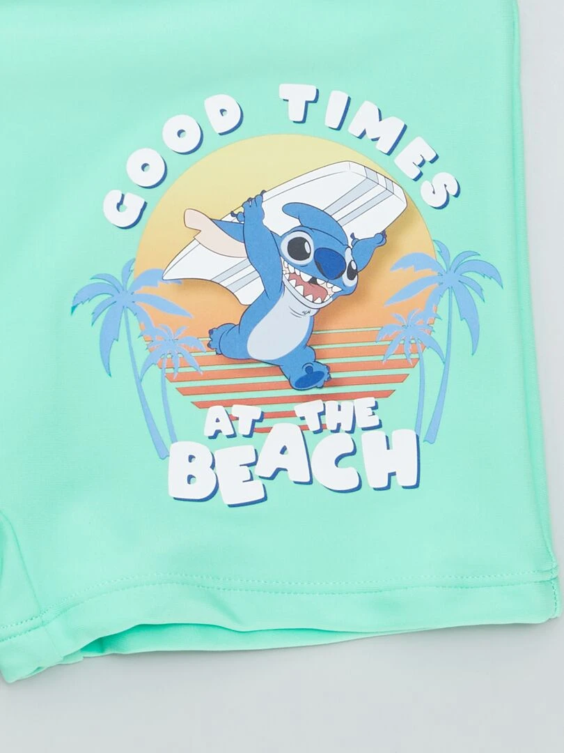 Boxer de bain 'Stitch' Vert
