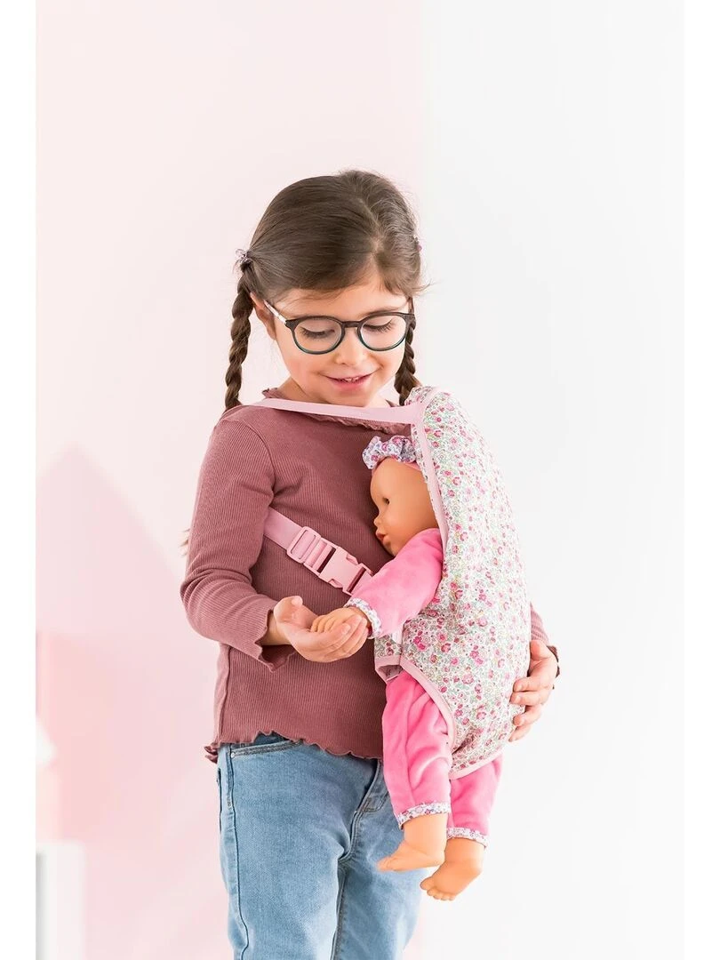 Porte bébé Fleuri pour poupon 36 et 42 cm N/A