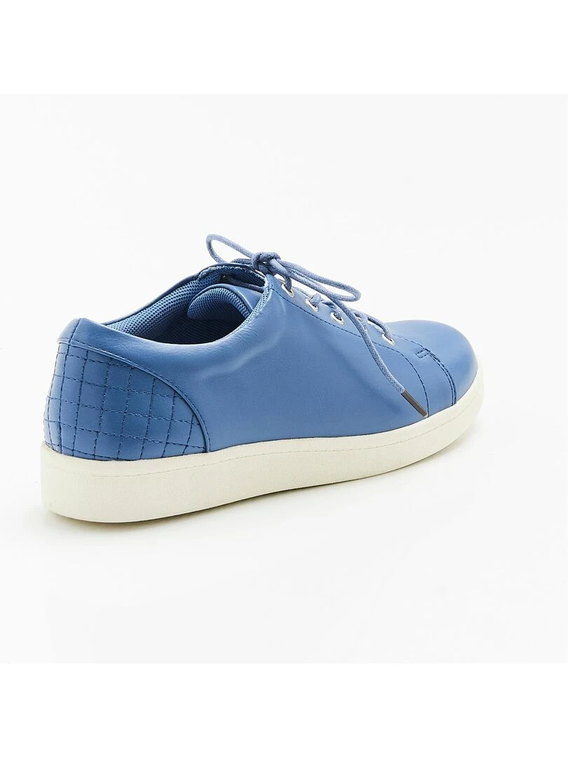 Tennis à lacets détail matelassé   Damart   Bleu