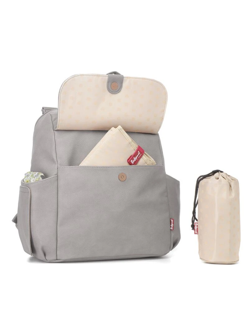 Sac à dos à langer Robyn gris clair   Gris