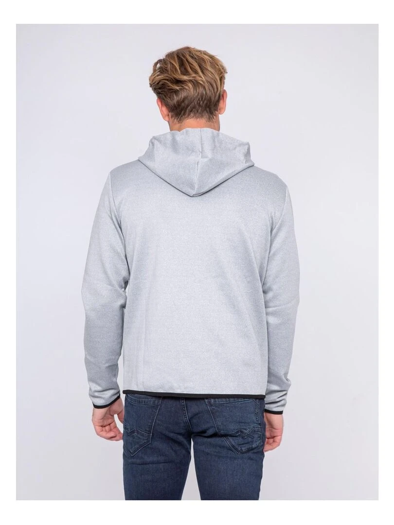 Sweat zippé capuche WOQUINA Gris