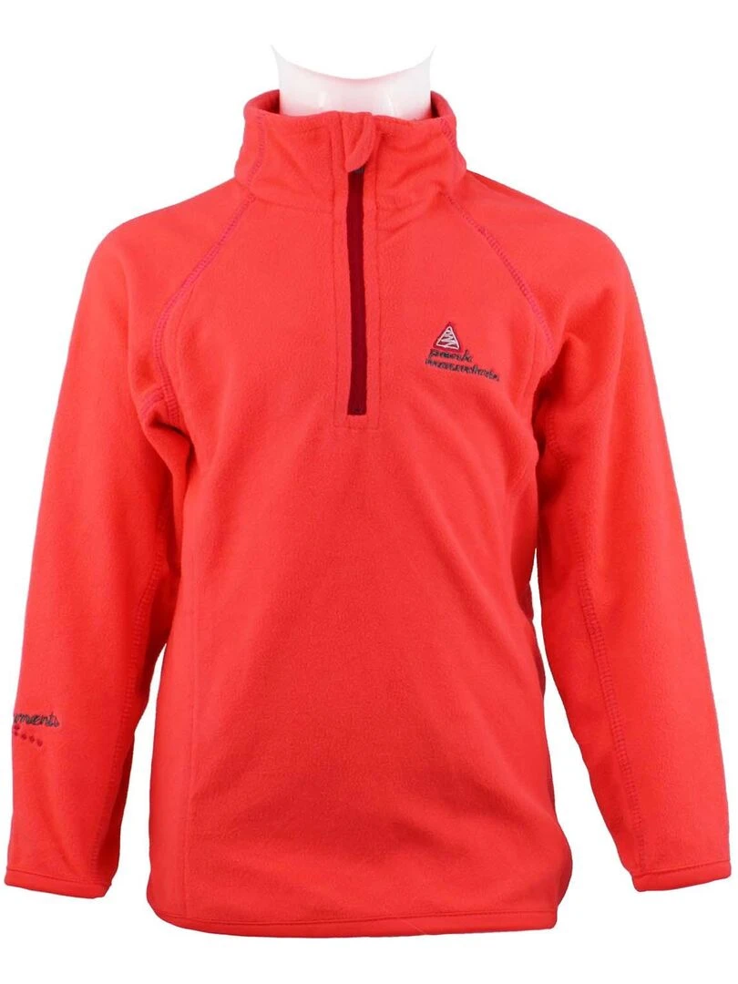 Sweat polaire fille FAFINE PEAK MOUNTAIN Orange corail