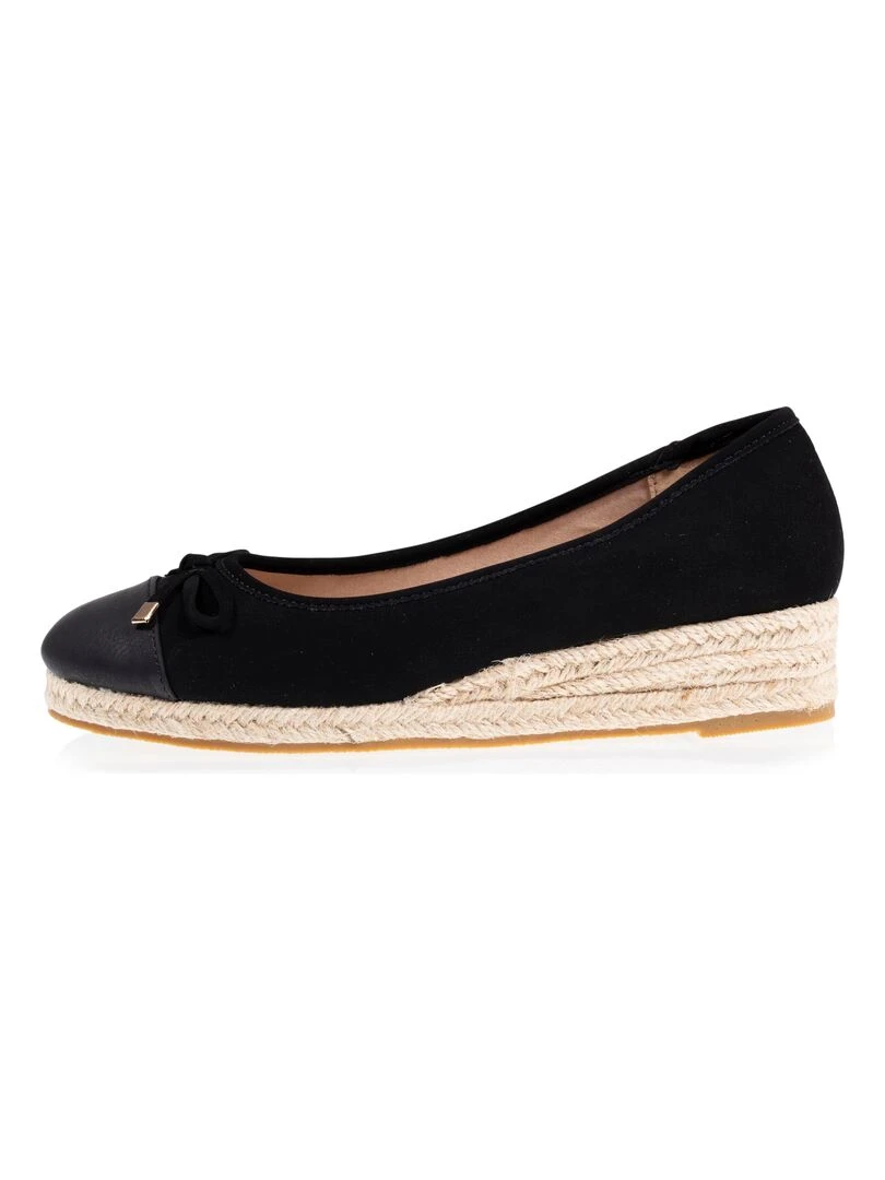Ballerines Femme talon compensé Noir   Noir
