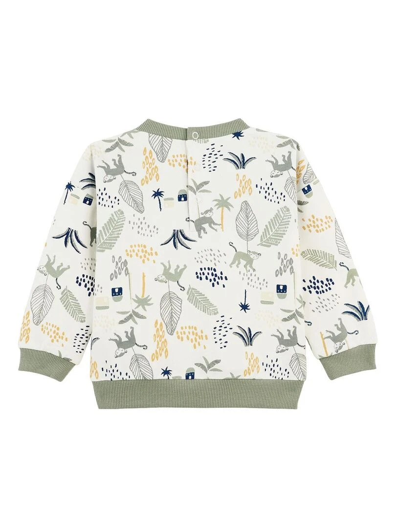 Sweat shirt bébé Gao   Kaki
