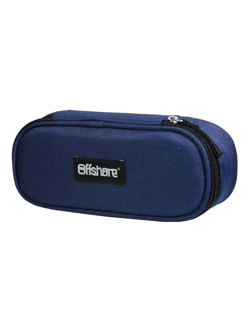 BAGTROTTER Trousse scolaire ovale Plumier Offshore Bleue Bleu