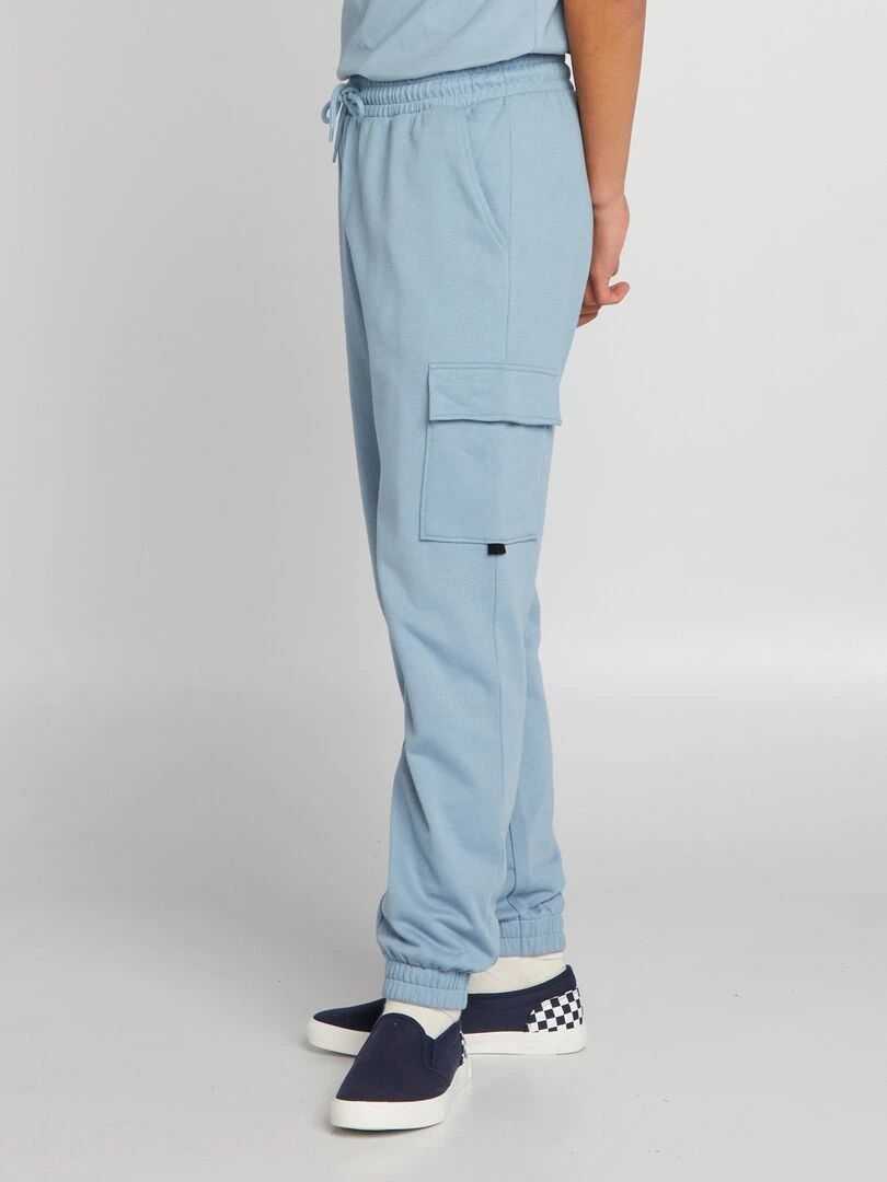 Pantalon de jogging style cargo   Bleu ciel