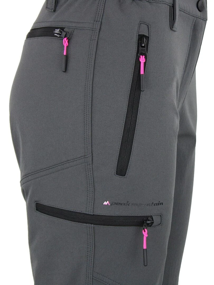 Pantalon de randonnée femme ABOR   PEAK MOUNTAIN   Gris