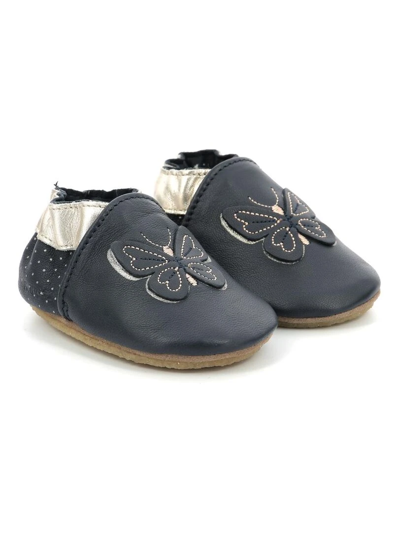 Chaussons Cuir Flyinthewindcrp Bleu marine