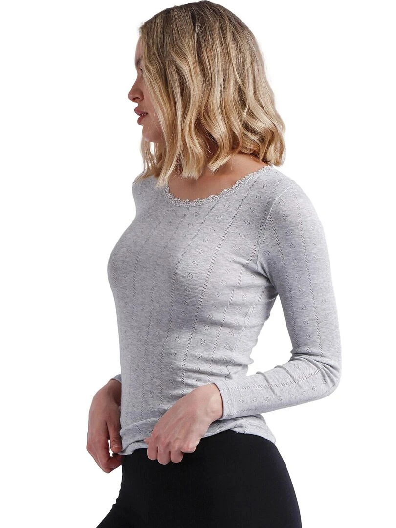 Top manches longues Desagujado   Gris