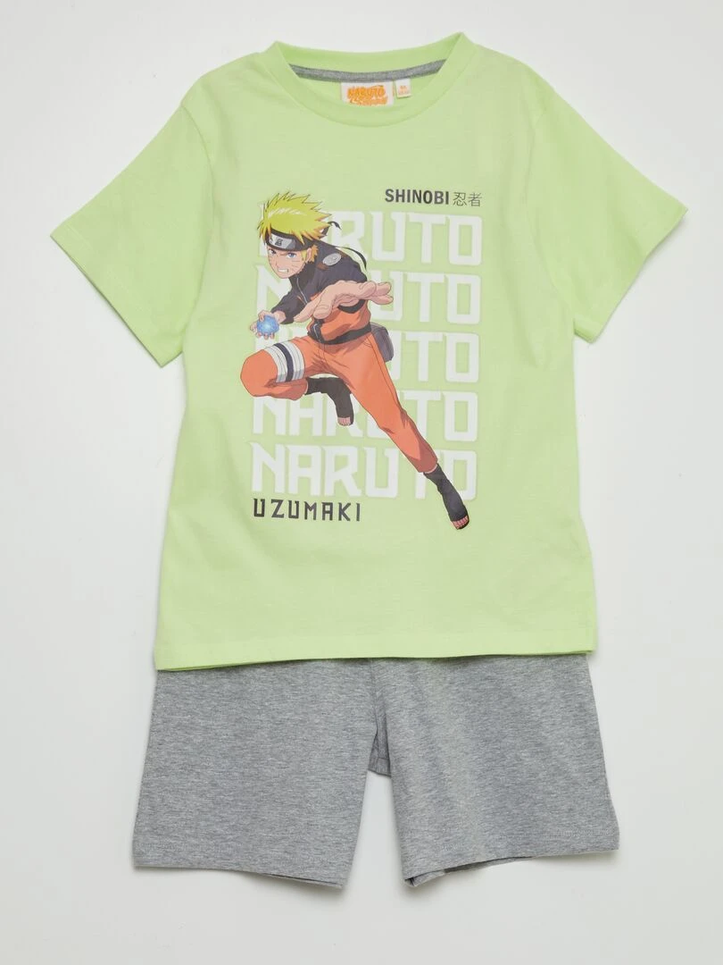 Pyjama court 'Naruto' Gris