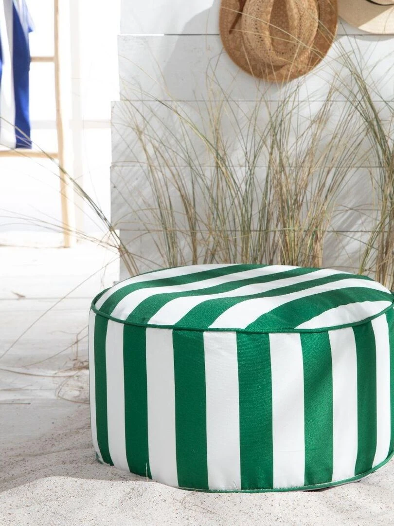 Pouf gonflable 'SUMMER STRIPES' 'TODAY' Vert