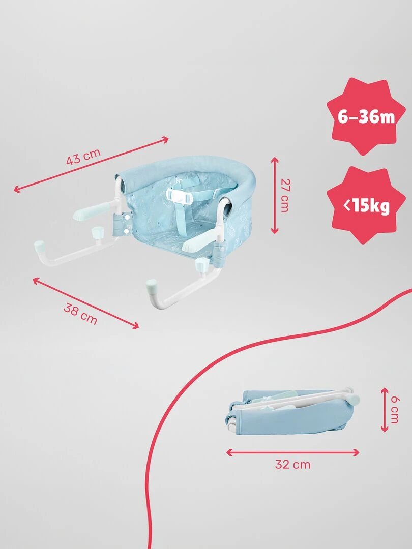 Siège de table 'Badabulle'   Bleu
