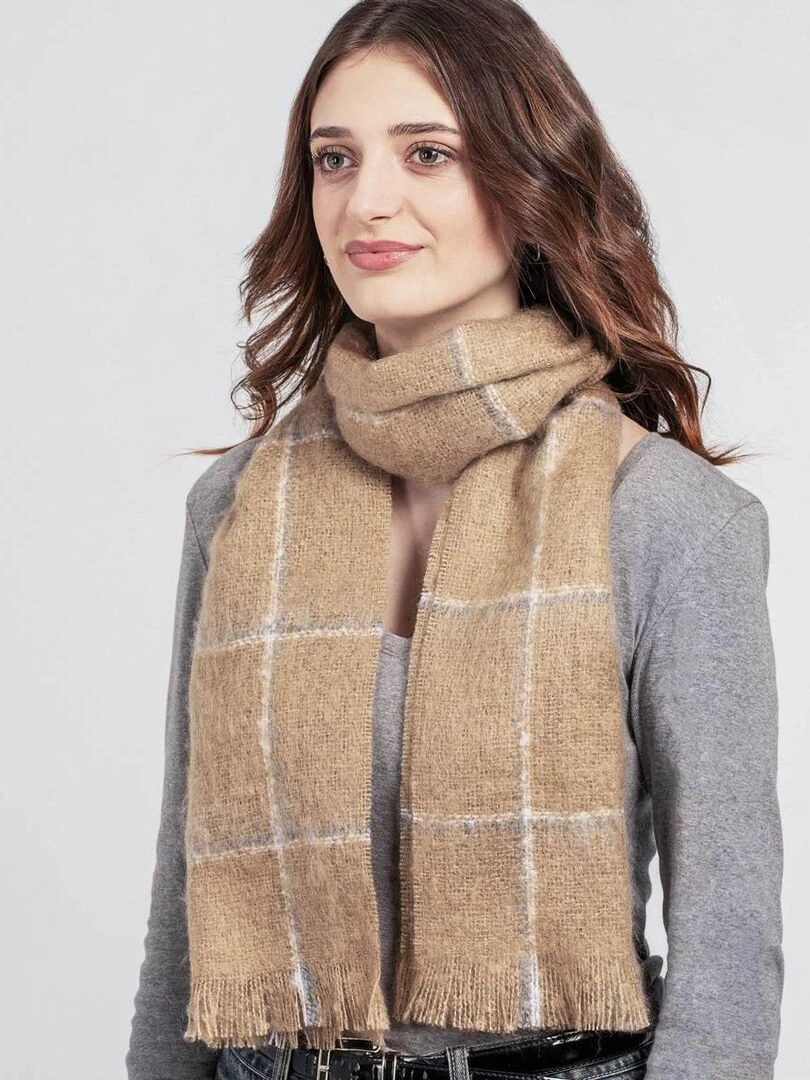 Echarpe Squadra Fabriqué en France Beige