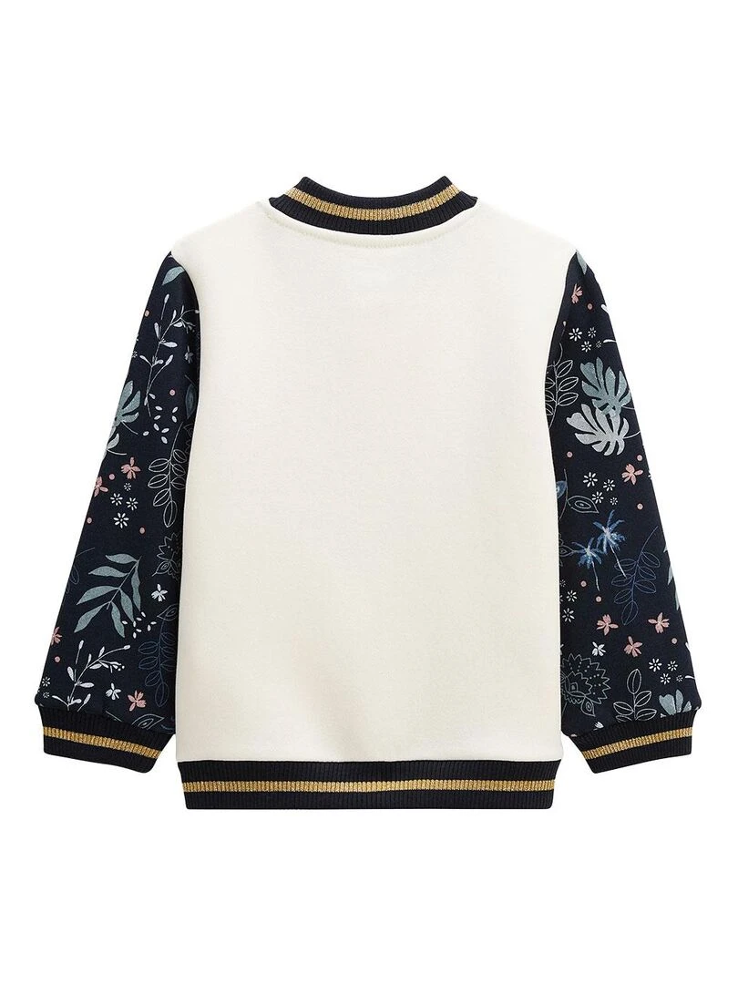 Veste teddy enfant en molleton Belle de Nuit Bleu
