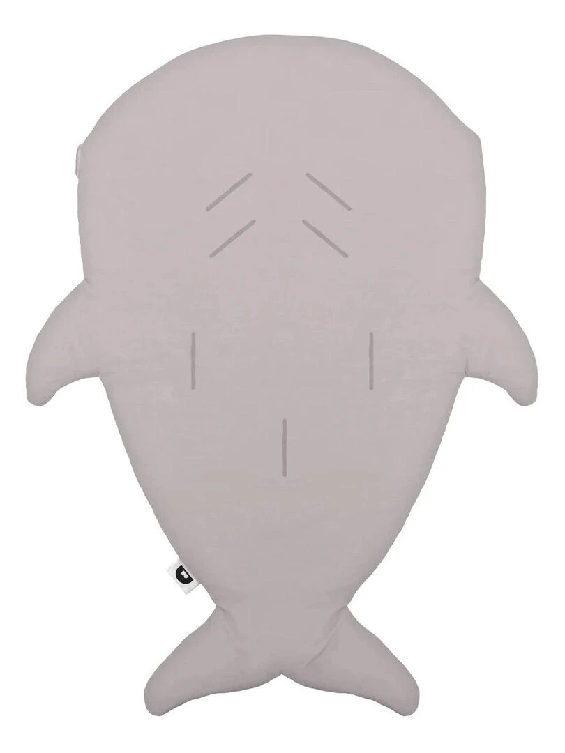 Gigoteuse Baby Shark   Gris Pierre   Nuages Roses   Gris Rose