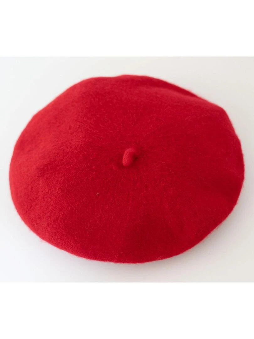 Beret en laine Kebello   Rouge